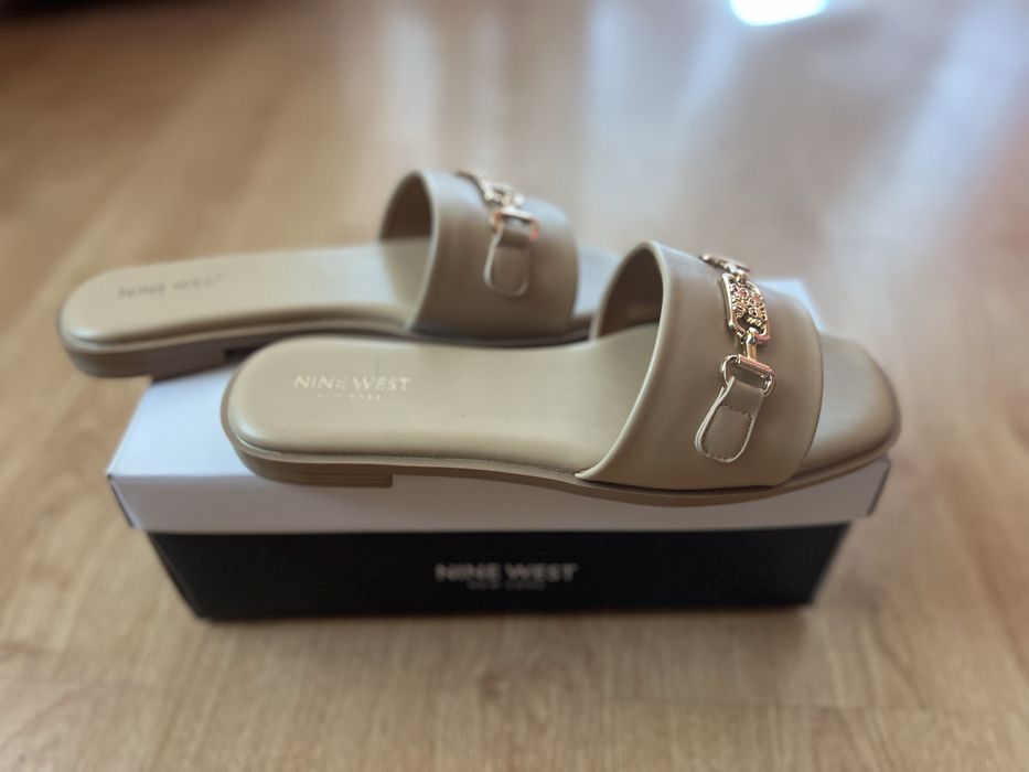 Бежови чехли Nine west Нови 39номер