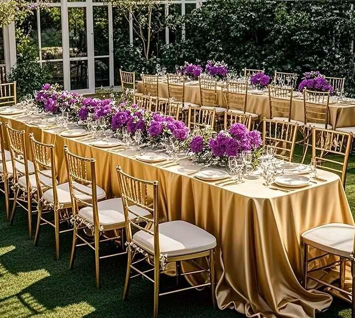 Fata de masa din satin