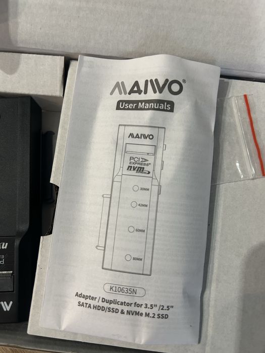 Docking Station / Duplicator MAIWO K10635N (NVMe / SATA) - NOU (Clonare Offline)