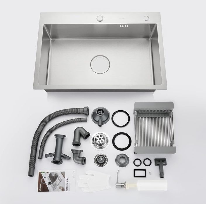 Кухненска мивка LONHEO - 680 мм x 450 мм неръждаема стомана