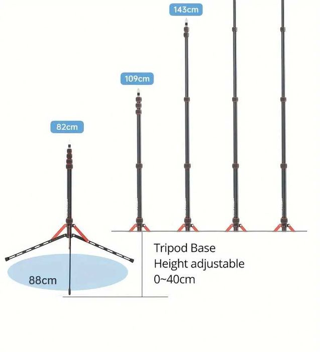 Stativ / trepied foto video - stand portabil, pliabil din aluminiu