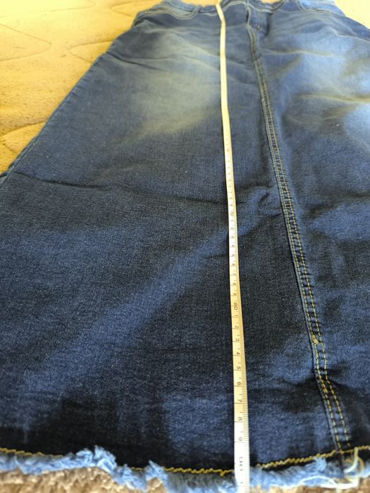 Дълга  дънкова пола