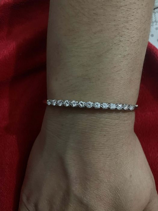 Brățară aur alb 18K cu diamante naturale