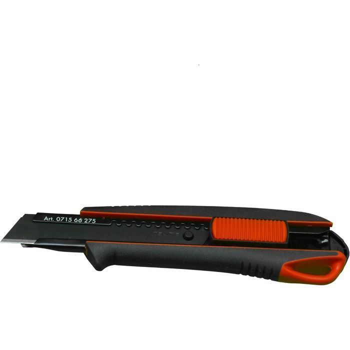 Cutter Wurth maner 2-K antiderapant, 18 mm, 3 lame retractabile, Negru