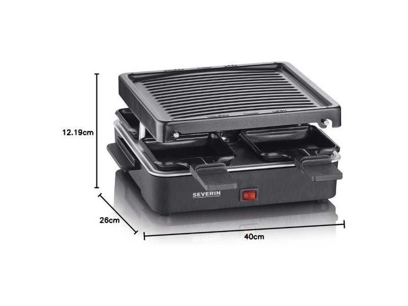 Мини Раклет Грил за 4 Души Severin RG 2370, 600W