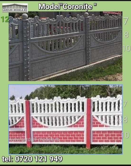 Garduri din panouri beton armat. Transport gratuit acum.