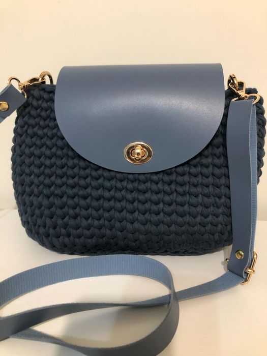 Стилна дамска чанта модел VMTERRA/ Ръчна изработка