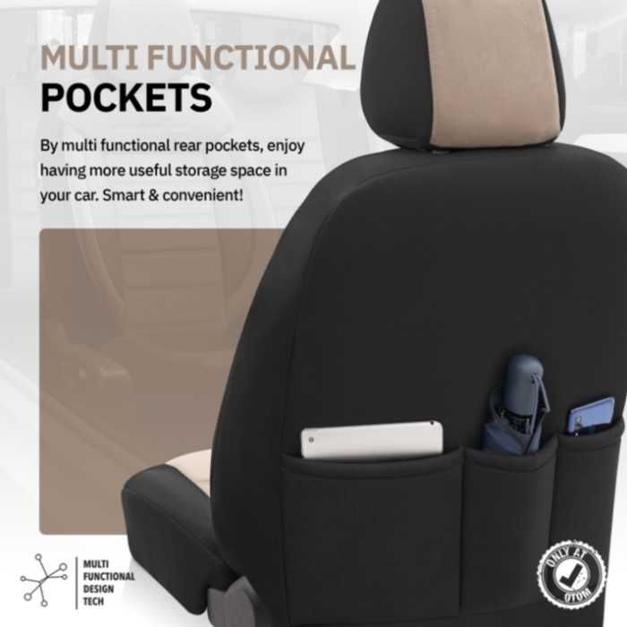 К-т Луксозна Тапицерия Automat-OTOM, Бежово-Черна, COMFORT 025