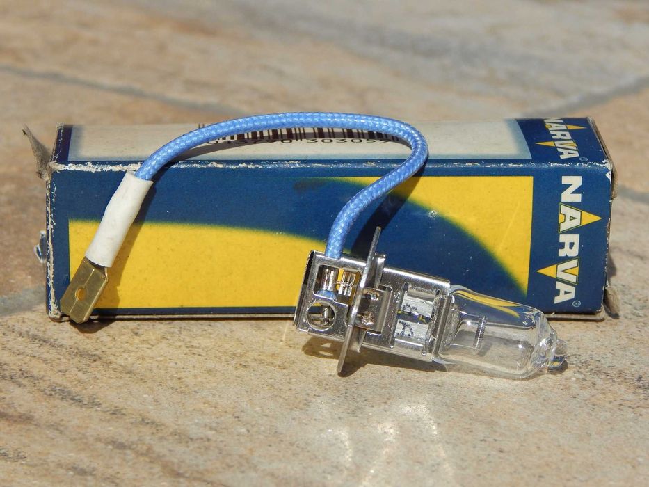 Bec auto Narva H3 12v 55w PK22s fabricat Germania cu ambalaj