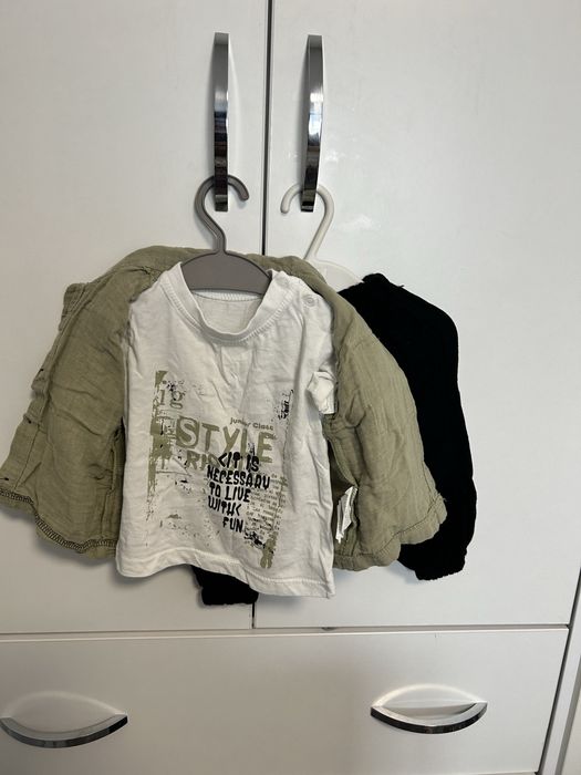 Set camasa , pantaloni, tricou marimea 74