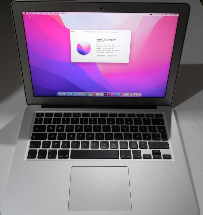 Vand laptop A1466 MacBook air 2015 I7 8GB SSD 256GB aspect super