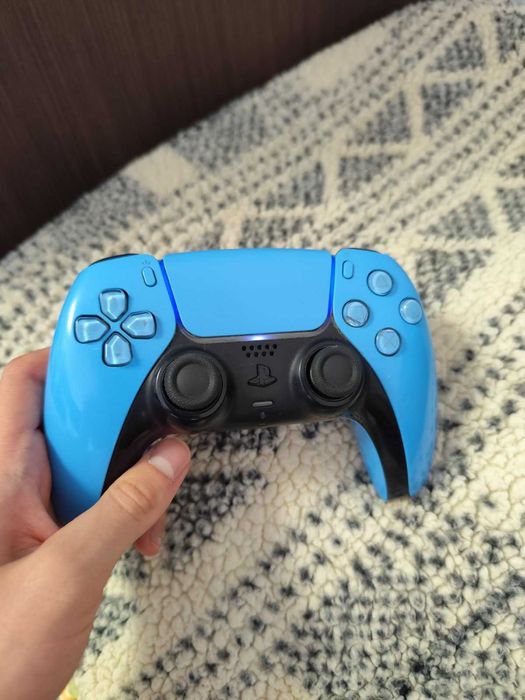 Перфектен PS5 Starlight Blue джойстик, без дрифт