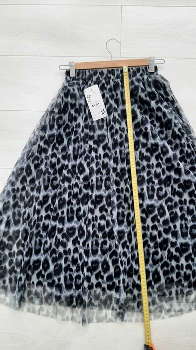 Fusta animal print gri 36 S