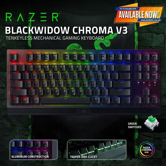 Razer blackwidow v3 TKL СКИДКА Клавиатура Механическая Русская Расклад