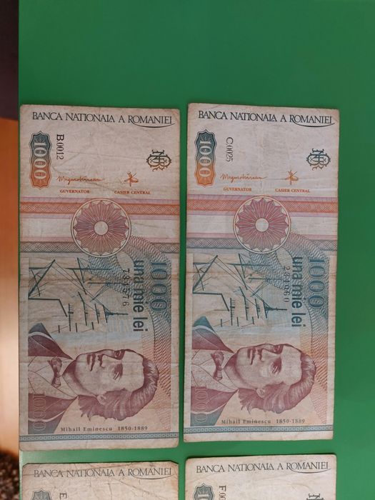 Bancnote 1000 lei din anul 1991