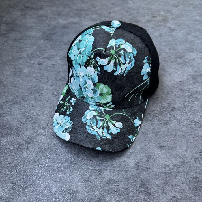 Sapca gucci noua florara albastru si negru