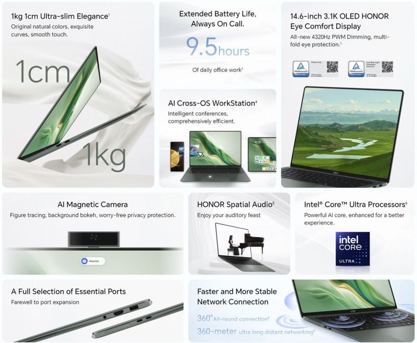 Honor Magicbook Art 14 14,6" 1kg 1sm