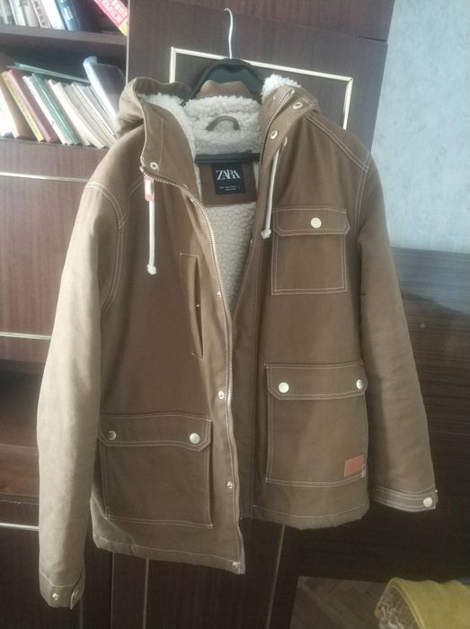 Зара,  памук с подплата вълна  яке , парка