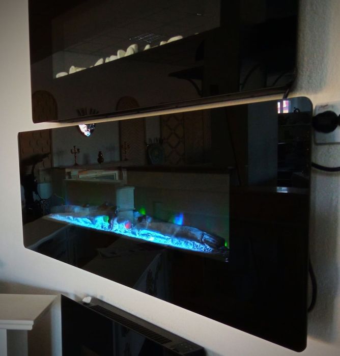 Электрокамины,камины электрические,камин Hi Tech с LED экраном