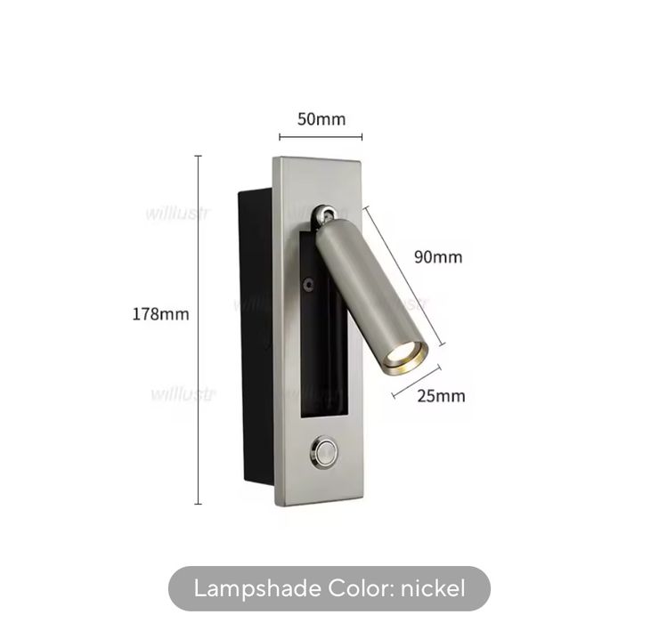 Oferta Aplica LED încastrată – Lumină lectură, Braț ajustabil