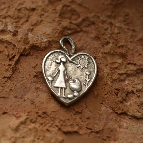 Сребърен медальон 925 „Майчина любов“