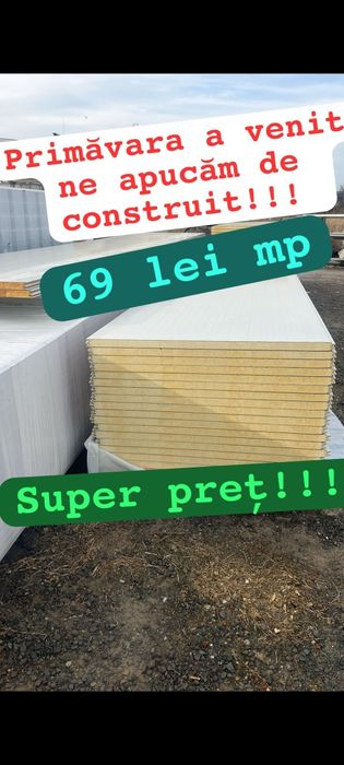 Timișoara panouri sandwich  noi perete  acoperiș  policarbonat
