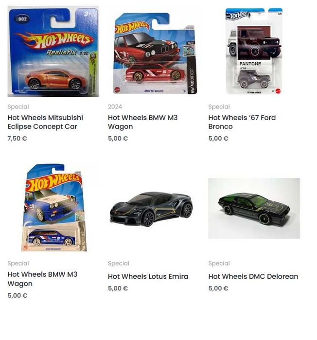 Метални колички Hot Wheels Mainline