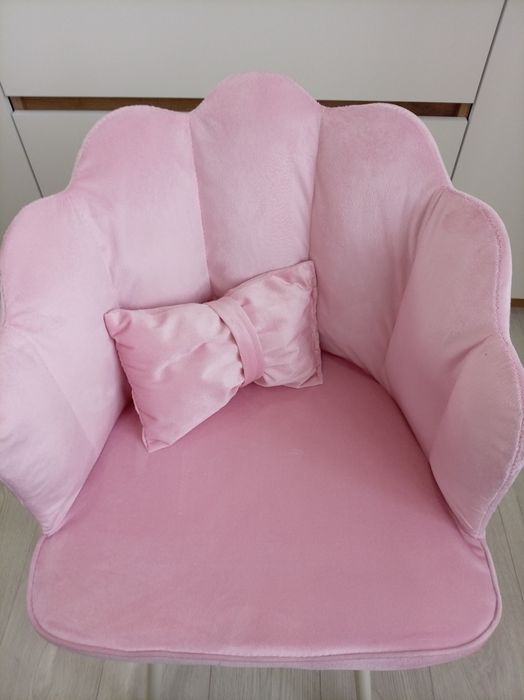 Детский стул розовый и зеленый