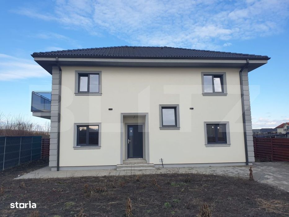 Casa moderna semifinisata la doar 20 km de cluj in Jucu de Mijloc P+E