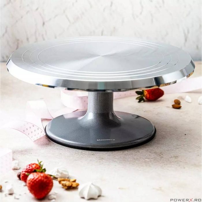 Placa din aliaj de aluminiu, suportul rotativ pentru servit prajituri,