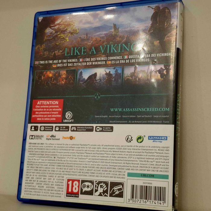 Продам Assassin's creed Valhalla на пс пишите в ватсап