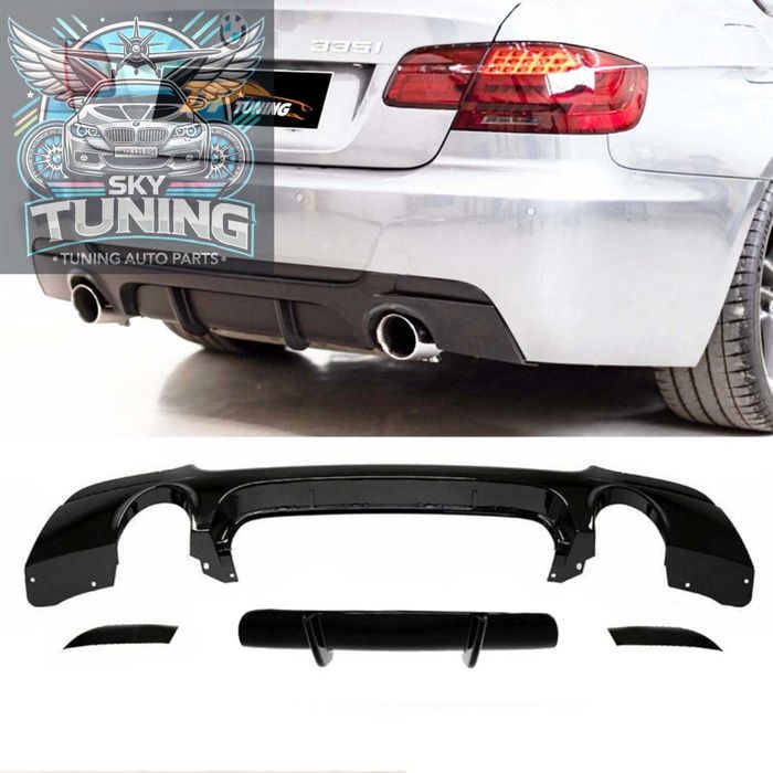 Дифузьор за бмв е92 / добавка за задна броня бмв е92 / bmw e92 с щипки