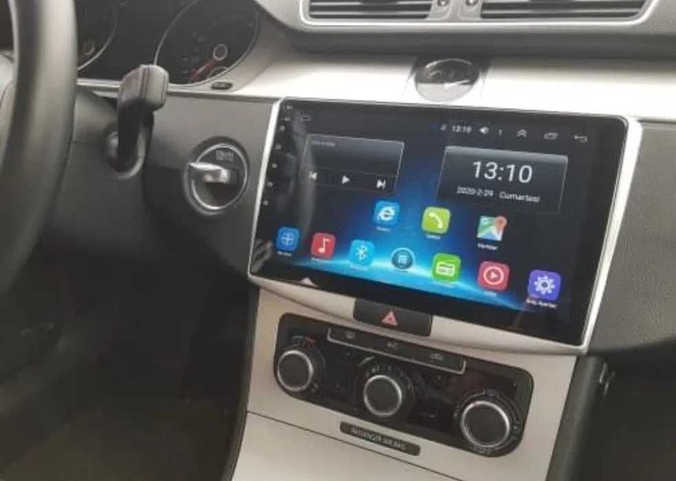 Navigatie 10" Android - VW Passat B6 B7 CC CARPLAY Qled WIFI 1-8GB