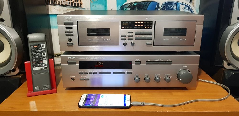 Amplificator statie amplituner Yamaha RX 385 sau casetofon dublu deck Yamaha KX W 321