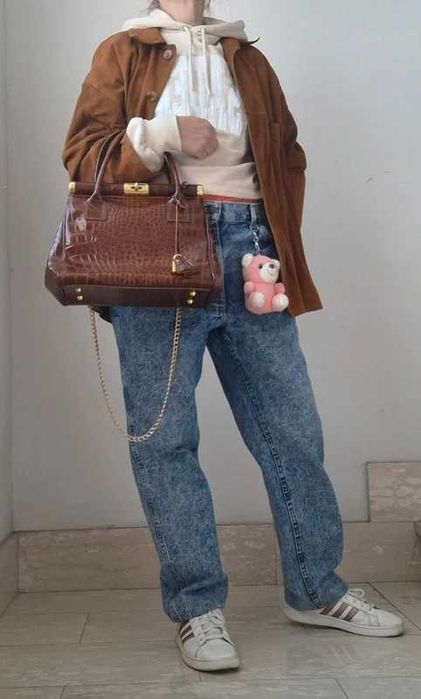 Geantă de umar/mână din piele vintage