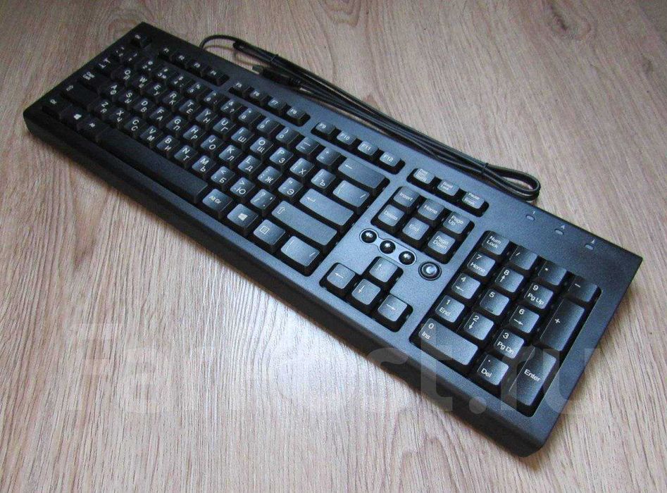 Новая USB-клавиатура HP проводная анг/рус/япон/кор/тай Black офисные+/