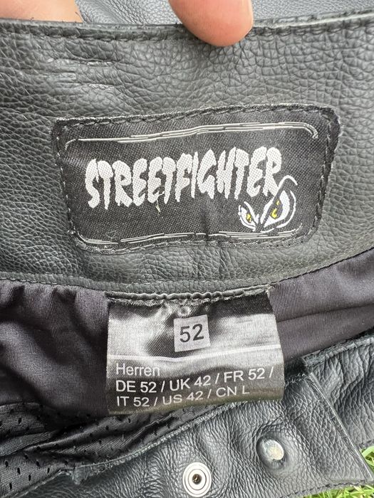 Pantaloni moto piele marca Stretfighter marimea 52