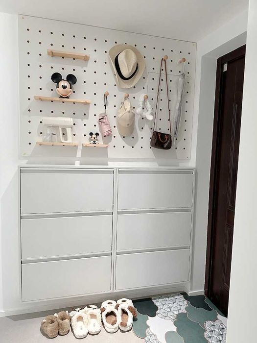 Шкаф для обуви для узкого коридора/ Прочный шкаф для обуви SPCC