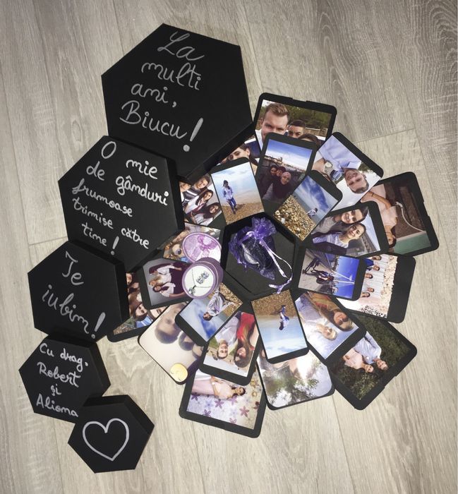 Cutie explozivă cu poze/Cutia amintirilor/Cutie foto cu surprize