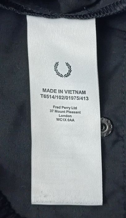 Fred Perry Utility Pants оригинално долнище L черно долно долница