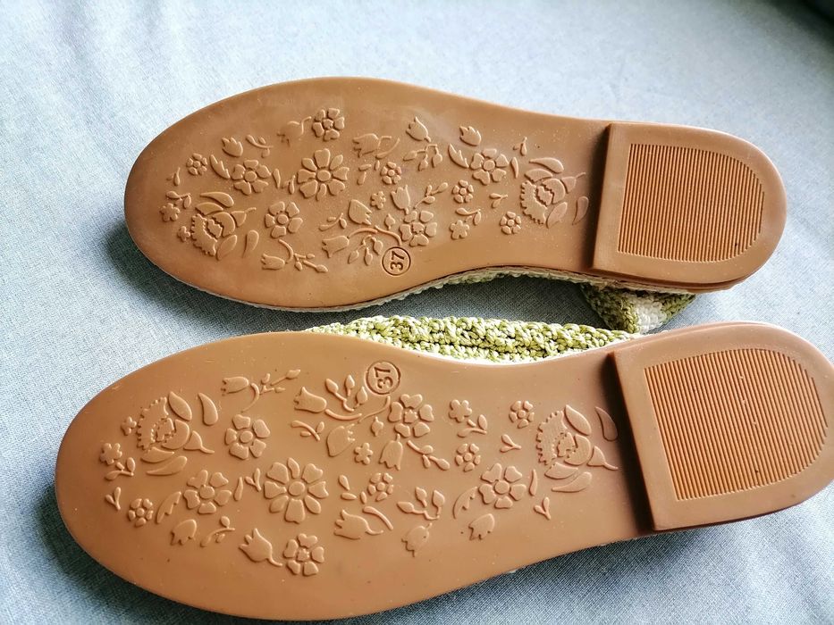 Еспадрили плетени ръчна изработка