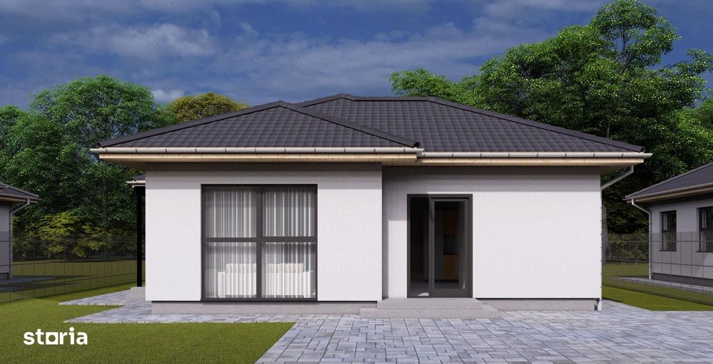 Casa la cheie 4 camere,120 mp,512 mp teren,cu gard si pavaj