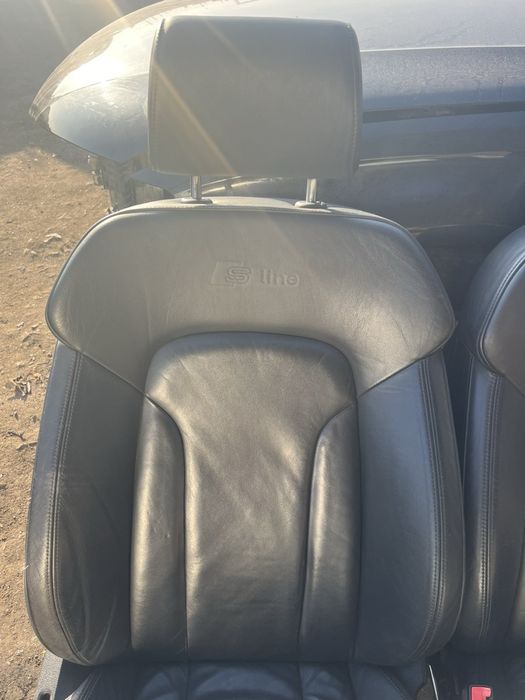 Кожен S-line салон Audi Q7 подгрев ЕЛ Седали Ауди 7месta Н181