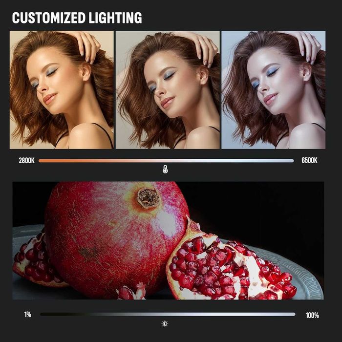 Комплект от 2 LED фотографски осветителни тела