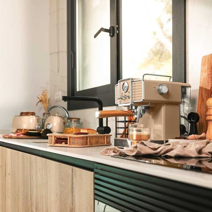 Еспресо машина Cecotec Power Espresso 20 Beige 1350 W, 20 бара