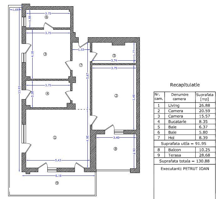 Apartament 3 Camere Premium | Baneasa | Etaj 2 | 131 mp Utili