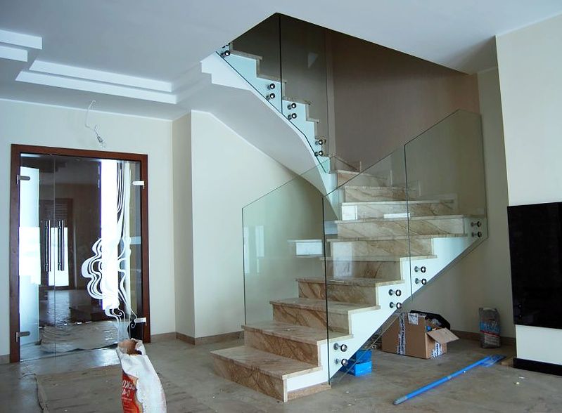 Стеклянные Перила