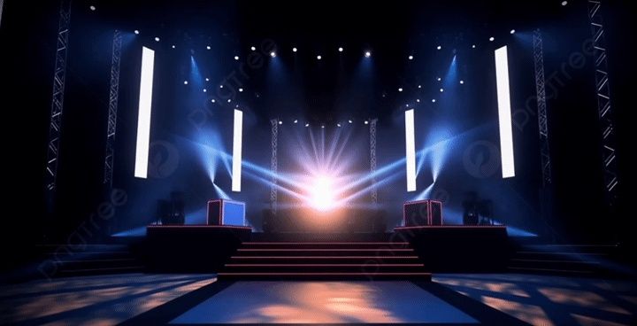 Подиум, сцена, сценические арки.