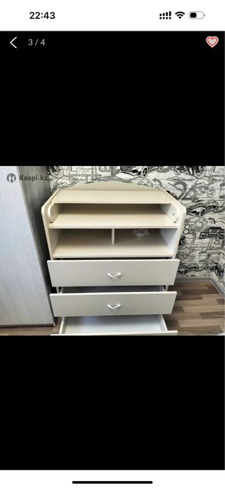 Детская мебель, комод, кровать