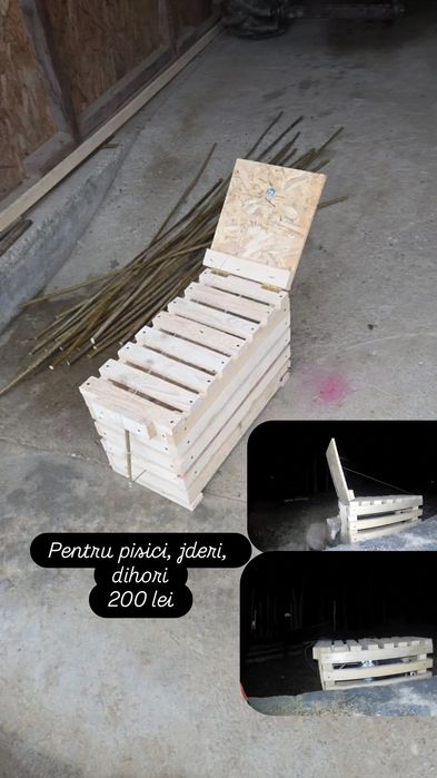 Capcane animale si pasari din lemn